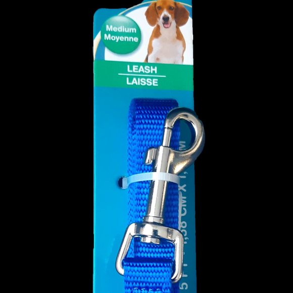 Dog leash Size M-L 5/8 in 5 ft - 1.5 m x 1.5 cm - Picture 1 of 2